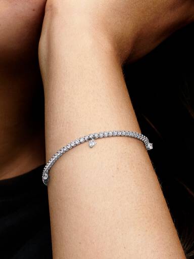 FINAL SALE - Sparkling Drops Tennis Bracelet