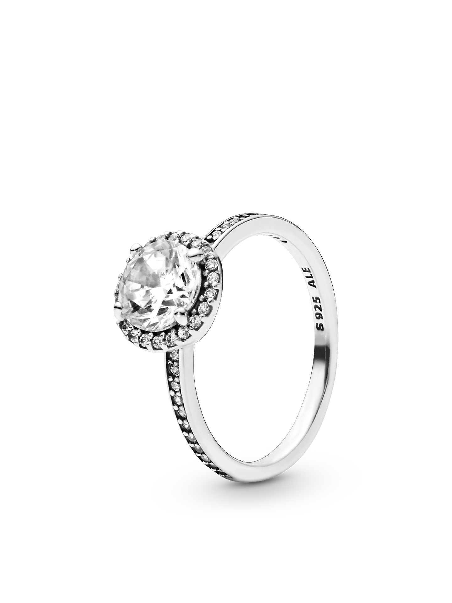 Женское кольцо Pandora Round Sparkle, цвет: Серебро — фото 1