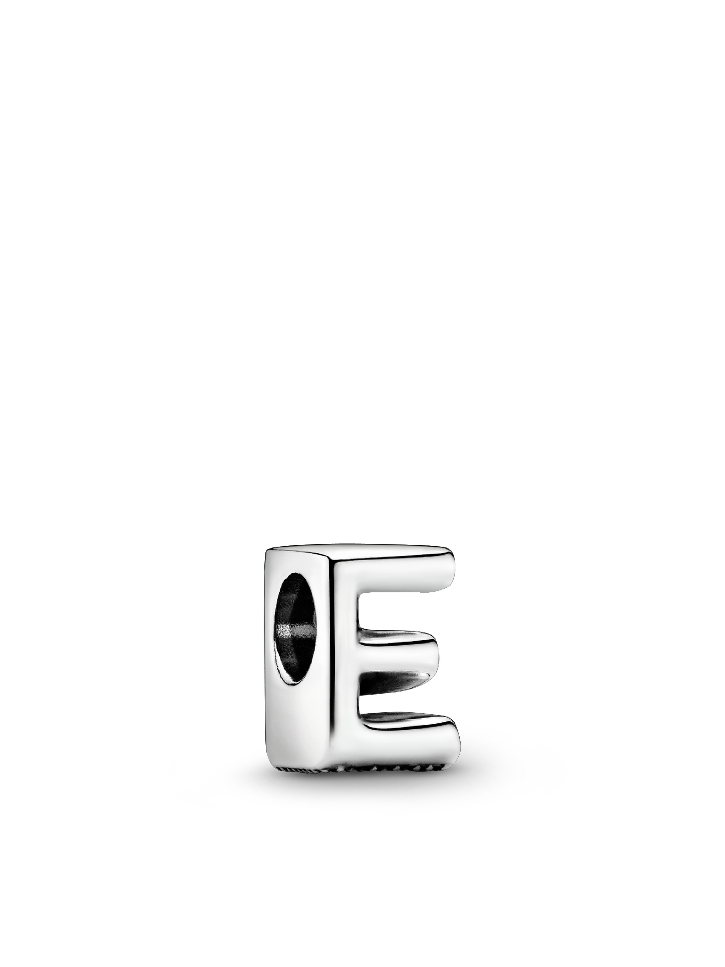 Женский шарм Pandora Letter E Alphabet Charm, Sterling silver, цвет: Серебро — фото 1