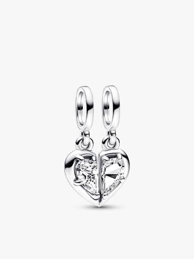 Splittable Mother and Daughter Charm Bracelet Set