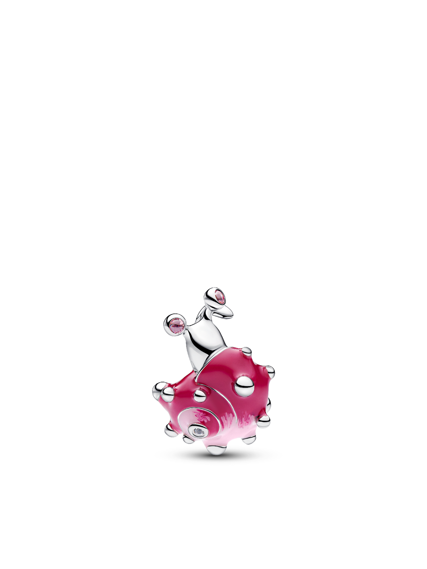 Женский шарм Pandora Pink Snail Charm, цвет: Серебро — фото 1