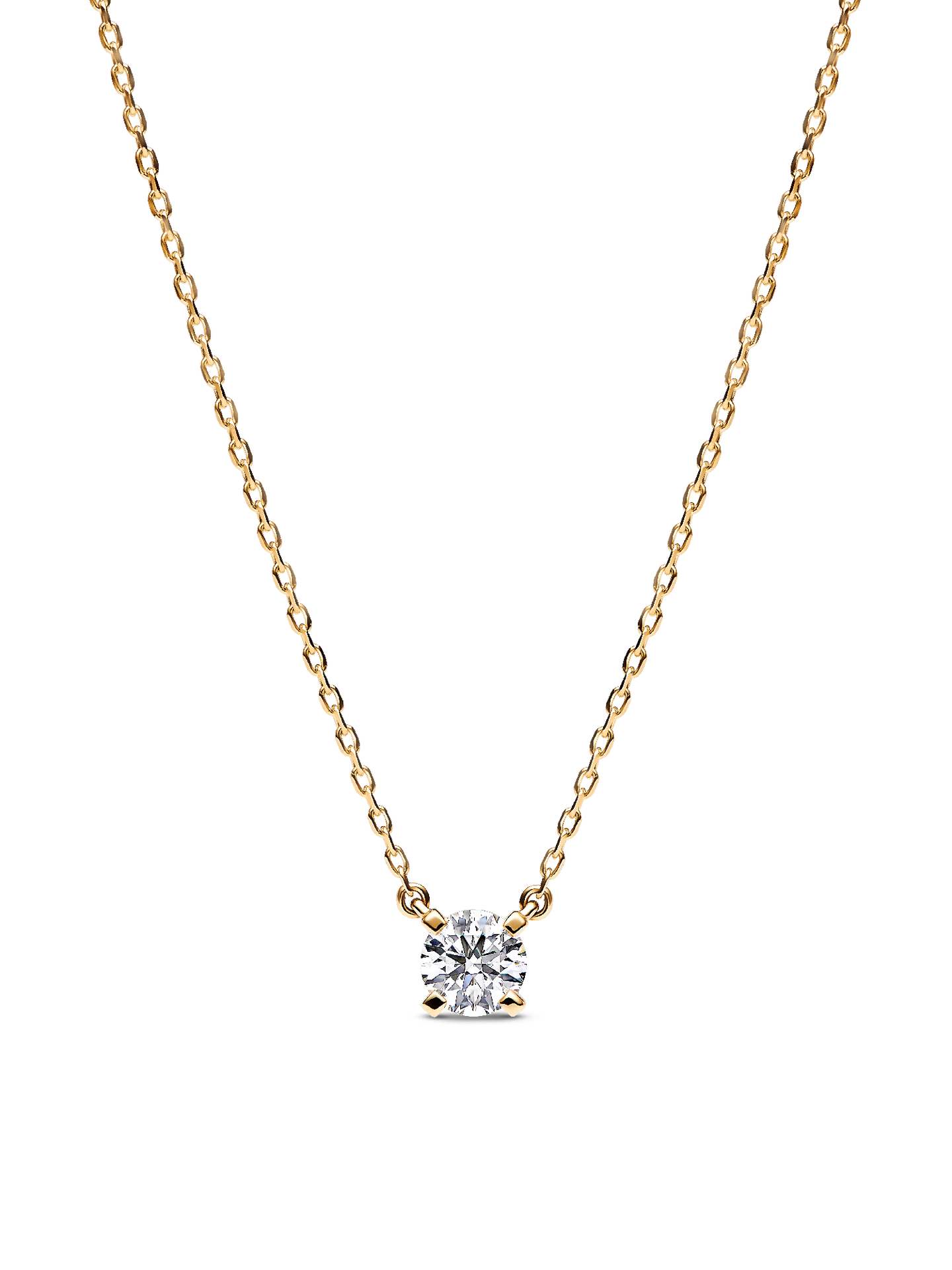 Женское колье Pandora Era Lab-Grown Diamond Pendant, Gold, цвет: Золотой — фото 1