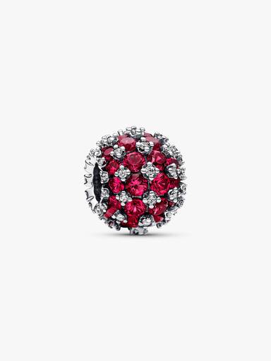FINAL SALE - Sparkling Pavé Round Pink Charm