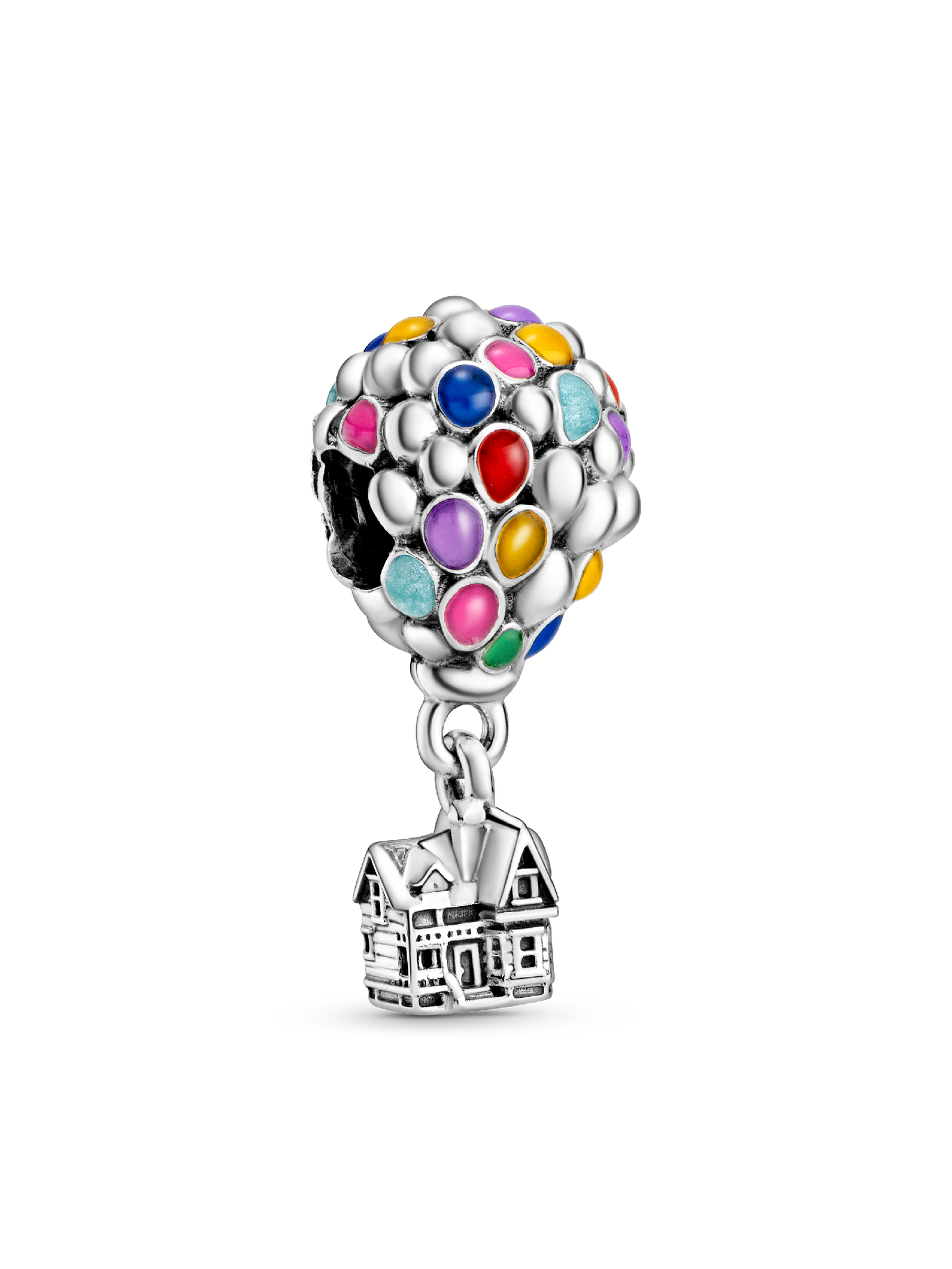 Женский шарм Pandora Disney Pixar Up House & Balloons Charm, цвет: Серебро — фото 1