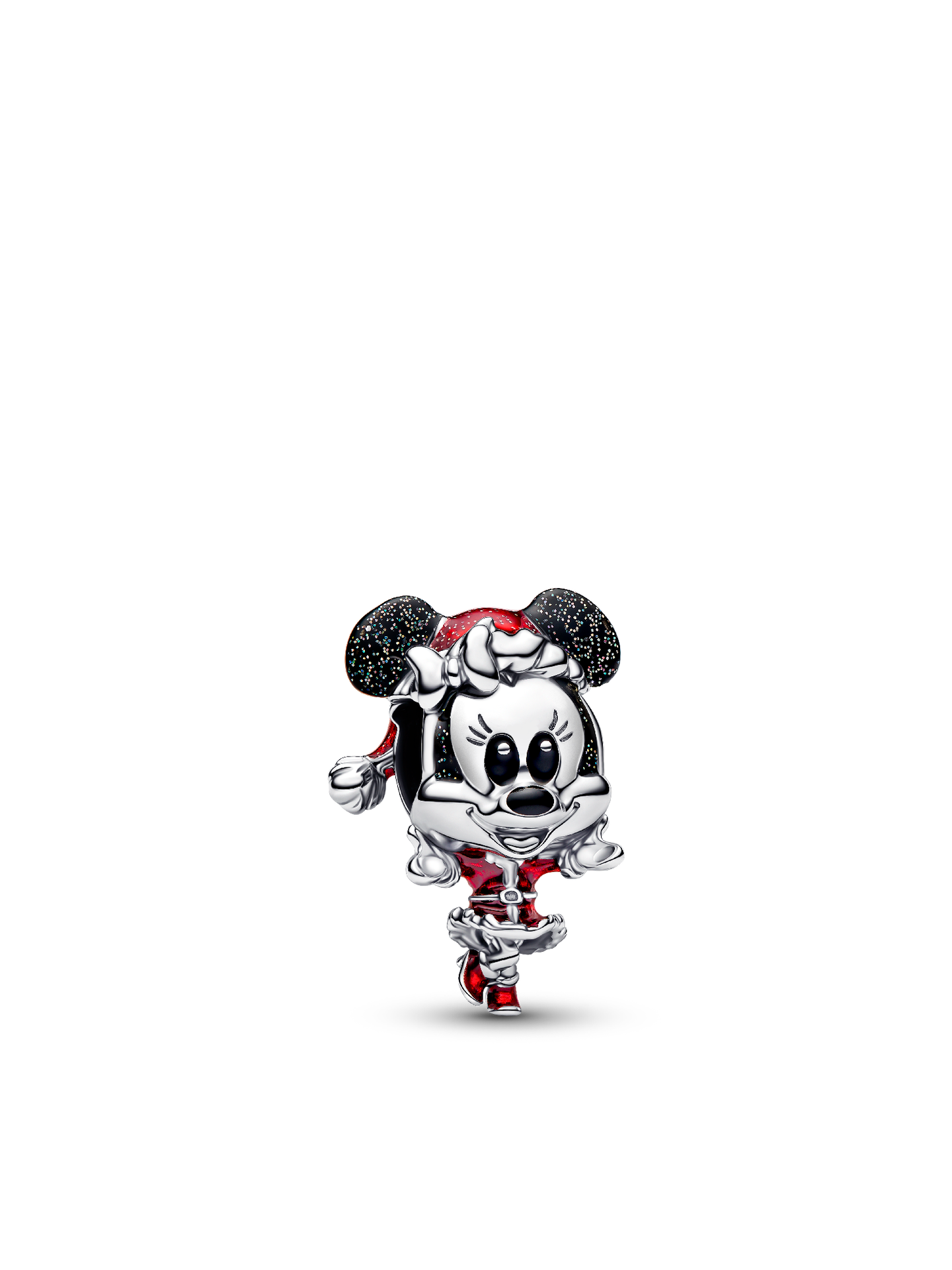 Женский шарм Pandora Disney Minnie Mouse Holiday Charm, цвет: Серебро — фото 1