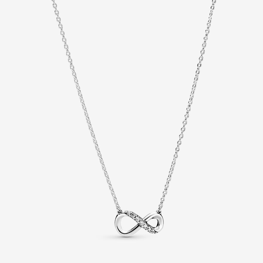 Sparkling Infinity Collier Necklace | Sterling Pandora US