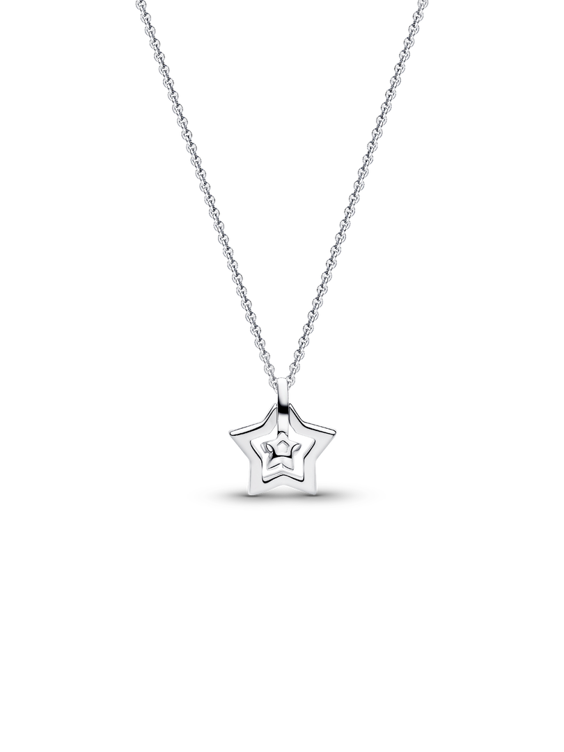 Pandora Talisman Sterling Silver Lab-Grown Diamond Star Pendant Necklace