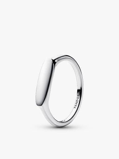Engravable Love Notes Bar Ring Set