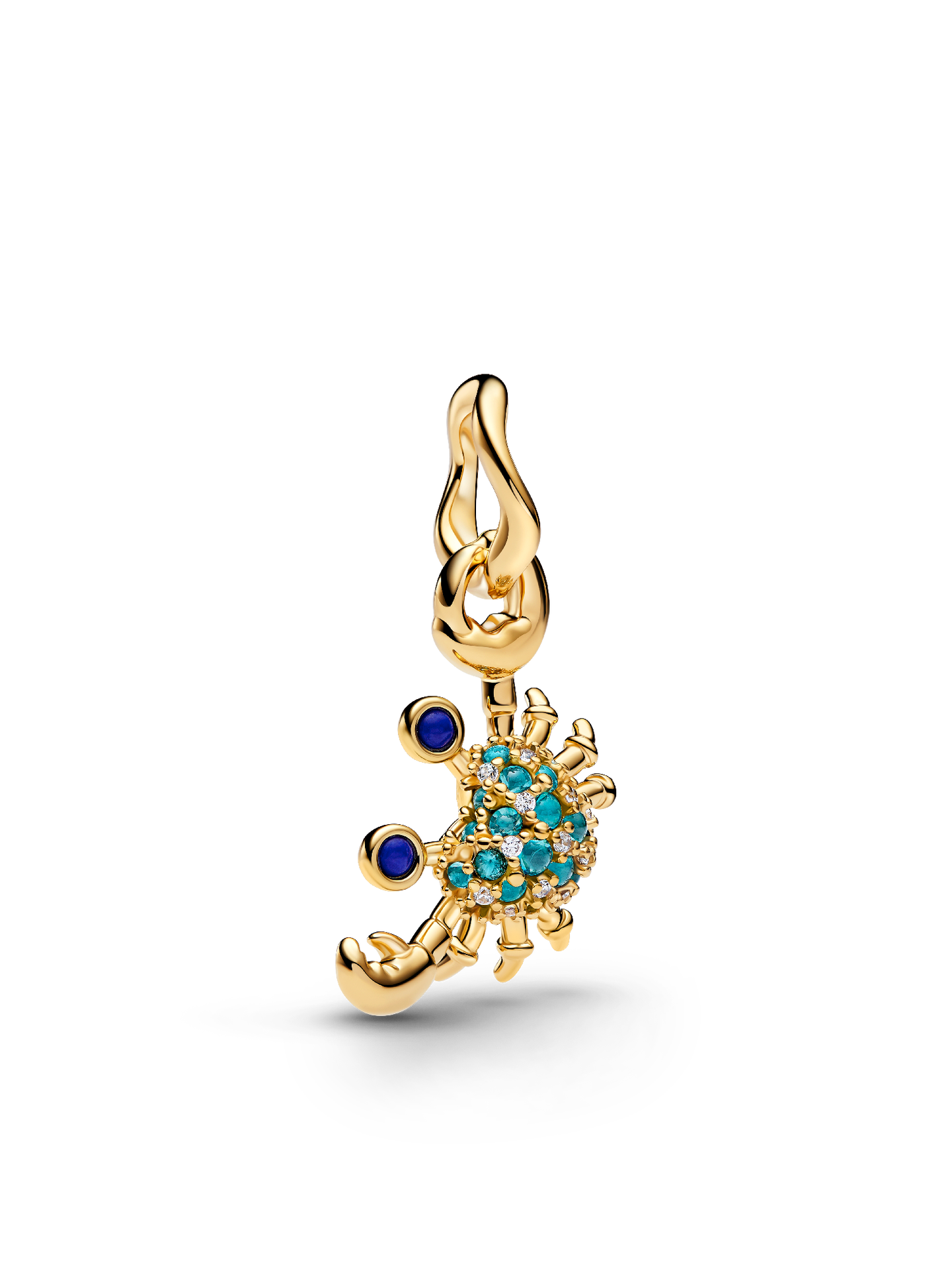 Женский шарм Pandora Crab Dangle Charm, цвет: Позолоченный — фото 1