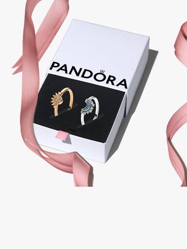 Celestial Sun and Moon Ring Set