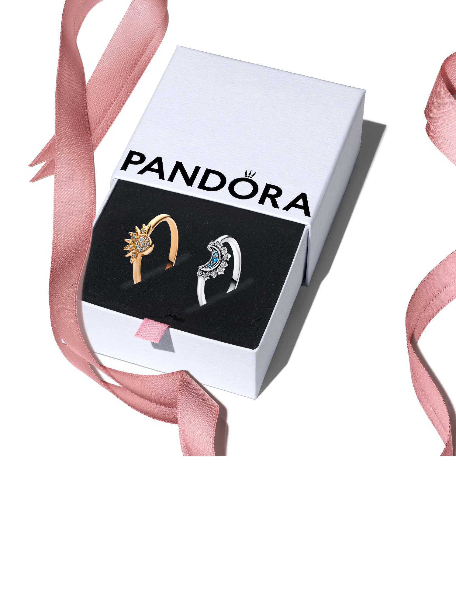 Celestial Sun and Moon Ring Set