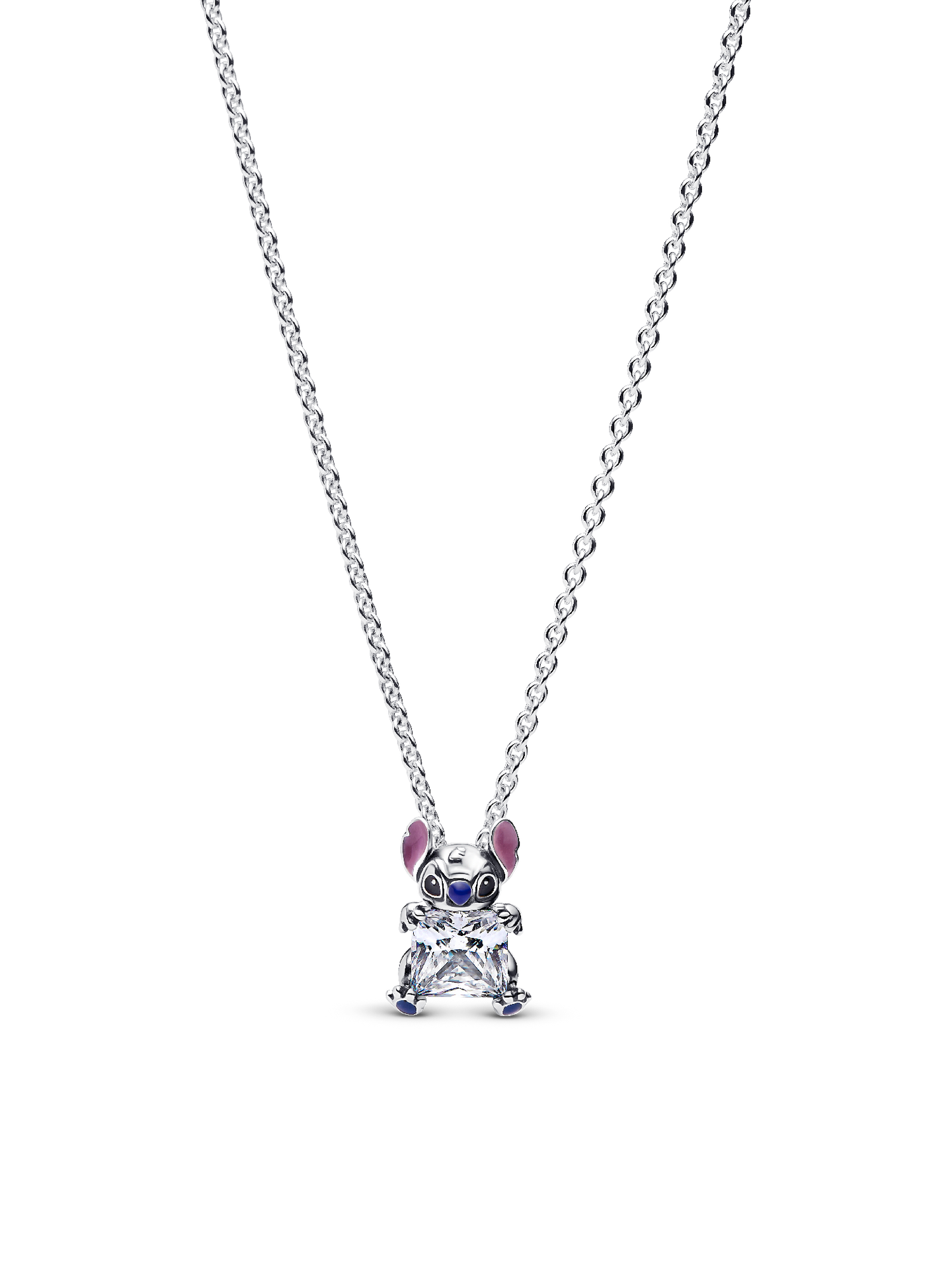 Женское колье Pandora Disney Stitch Collier, цвет: Серебро — фото 1