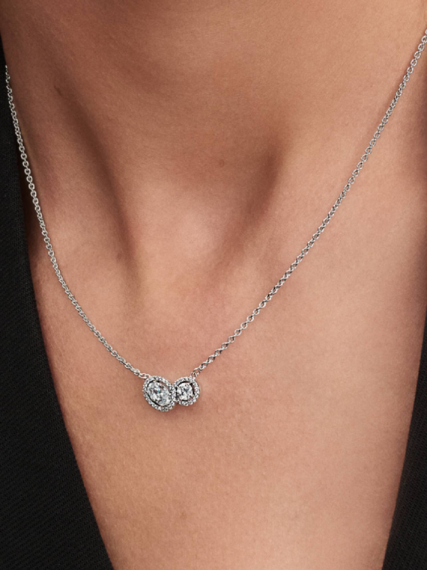 FINAL SALE - Embracing Halo Necklace
