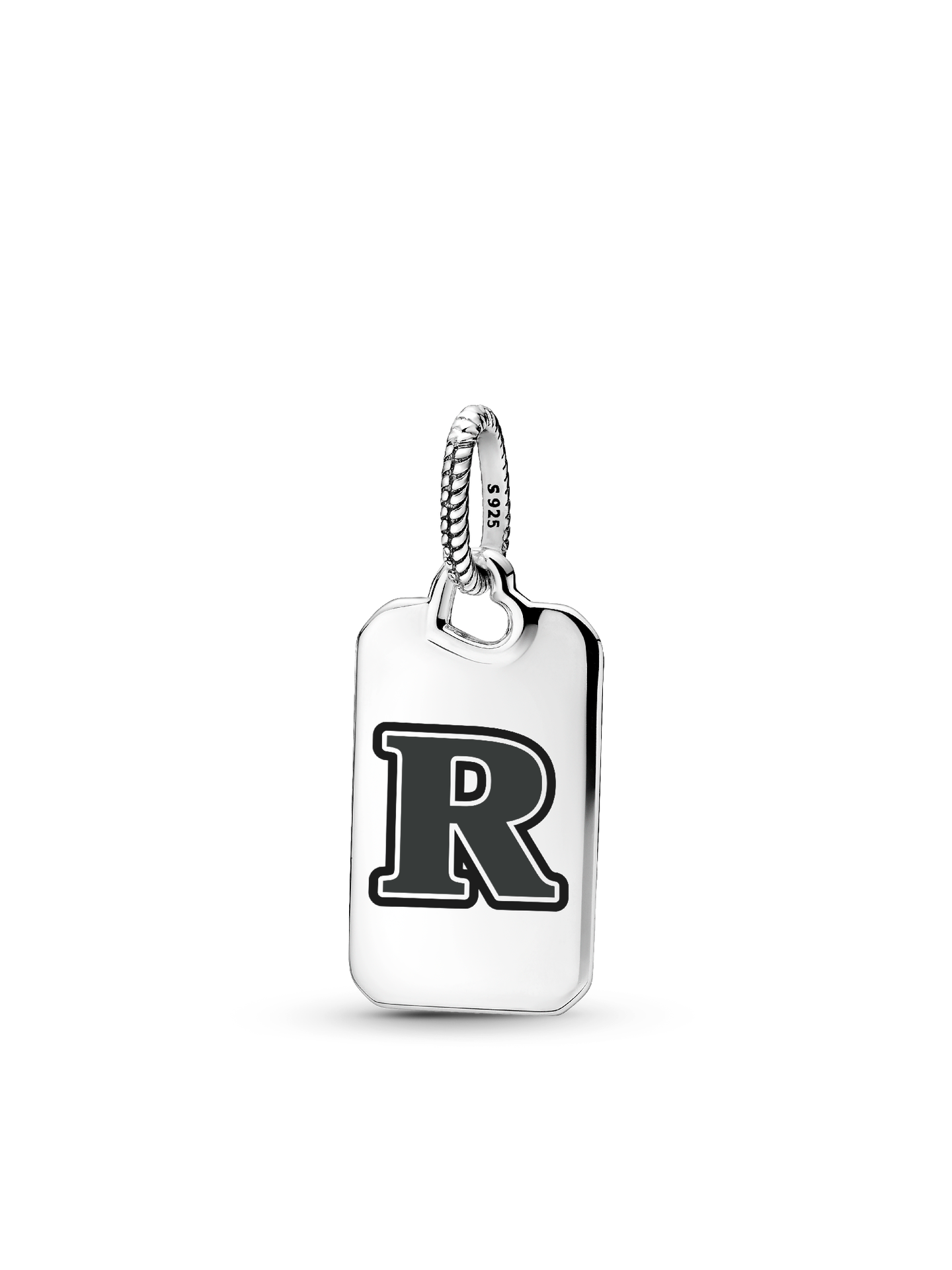 Женская подвеска Pandora Letter R Rectangle, цвет: Серебро — фото 1
