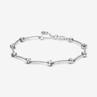 Sparkling Pavé Bars Bracelet | Sterling silver | Pandora US