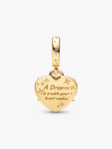 Disney Cinderella's Carriage & Heart Double Dangle Charm