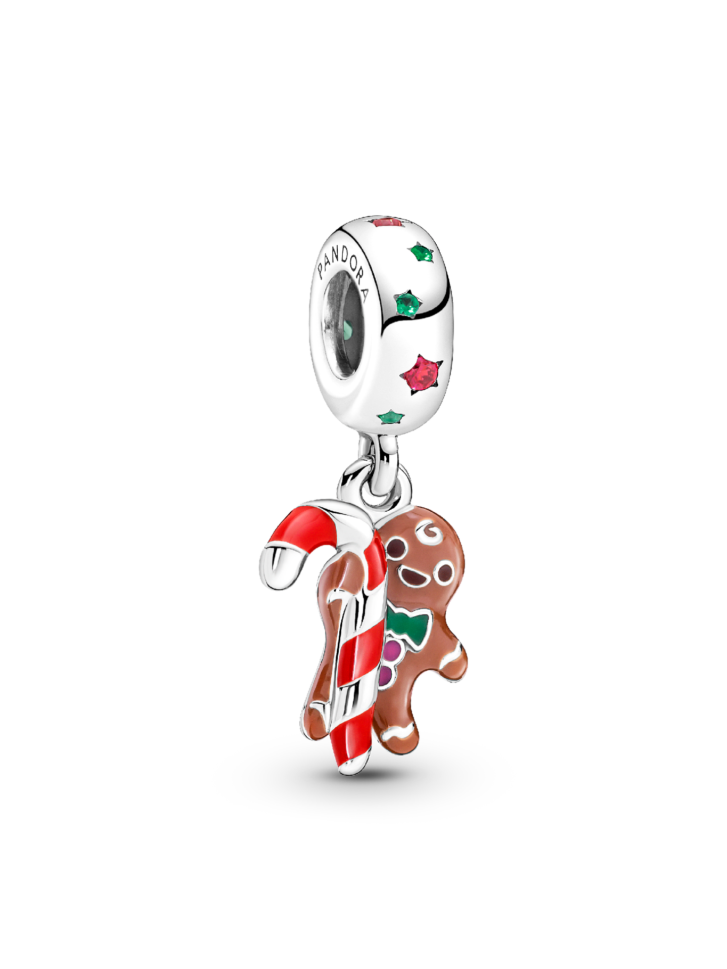 Женский шарм Pandora Gingerbread Man Dangle Charm, цвет: Серебро — фото 1