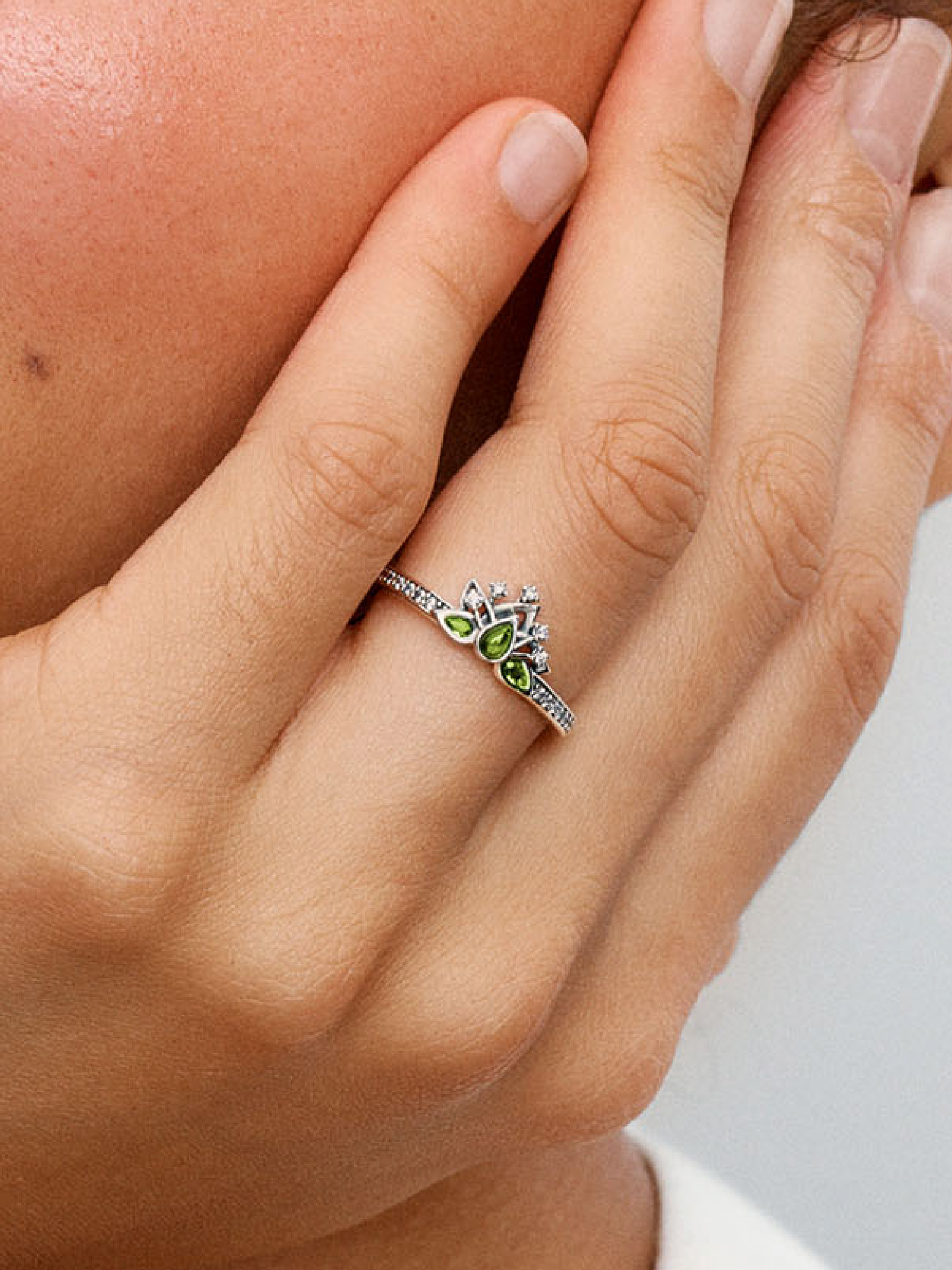 Женское кольцо Pandora Disney Princess Tiana Tiara, Sterling silver, цвет: Серебро — фото 3