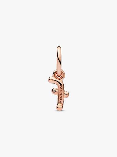 FINAL SALE - Letter F Script Alphabet Dangle Charm