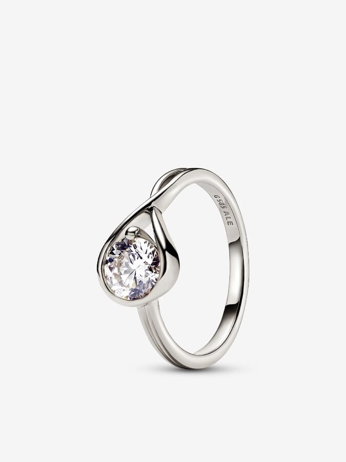 Pandora Infinite 14k White Gold Lab-grown Diamond Ring | White gold ...