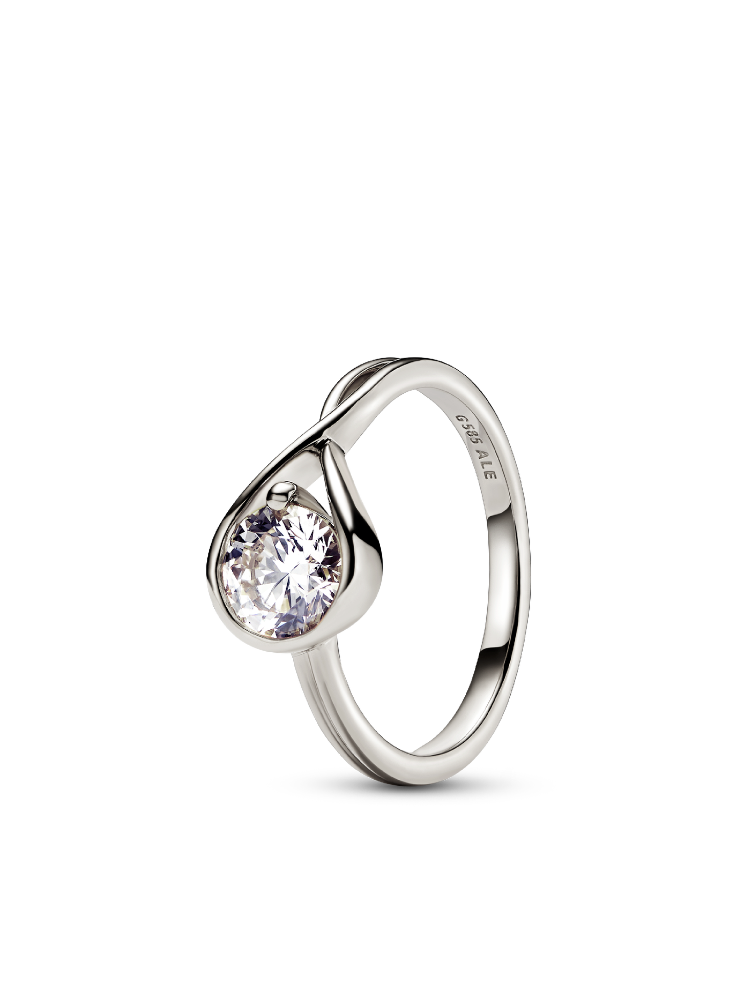 Женские кольца Pandora Infinite 14k White Gold Lab-grown Diamond #159451C01, цвет: Белое золото — фото 1