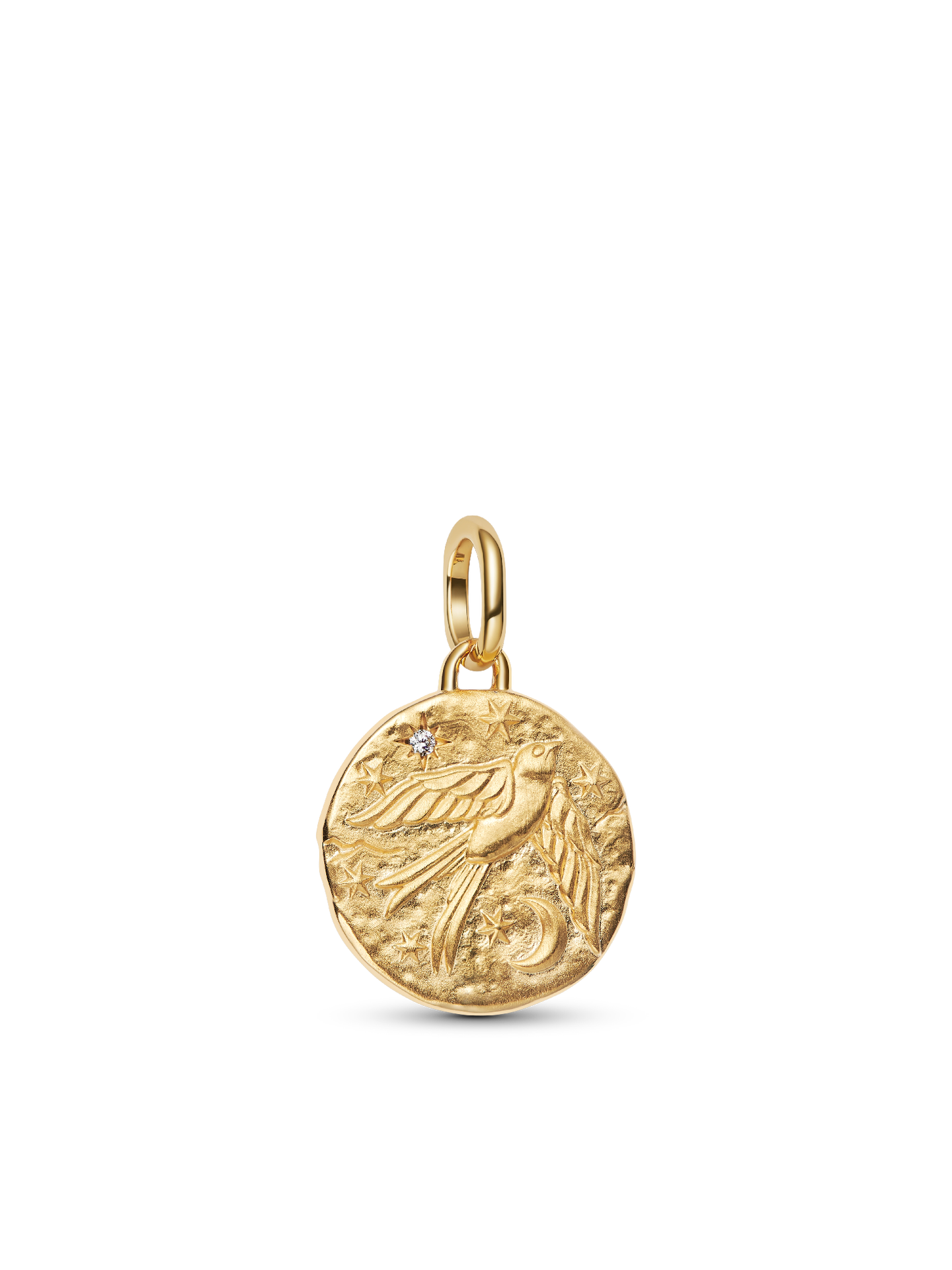Женский шарм Pandora Swallow Medallion Charm, цвет: Позолоченный — фото 1