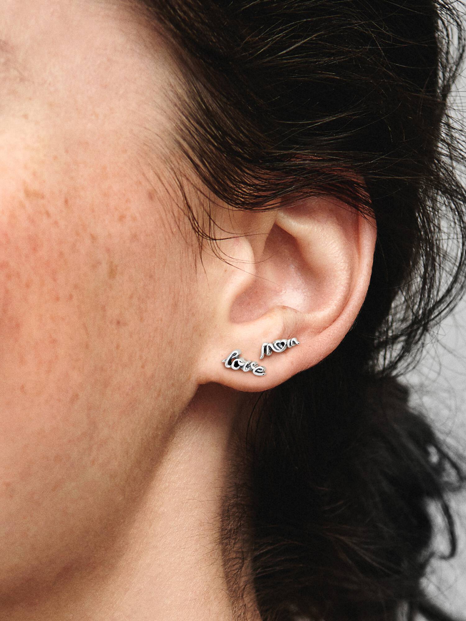 FINAL SALE - Love Mom Stud Earrings