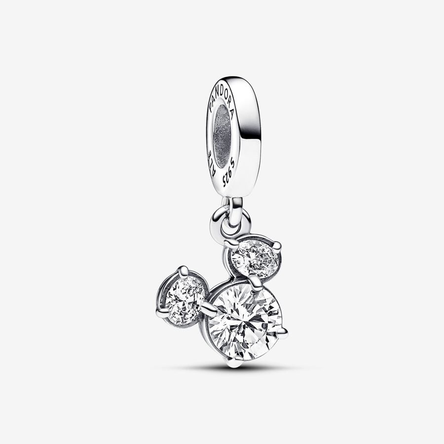 Disney Mickey Mouse Sparkling Head Silhouette Dangle Charm image number 0