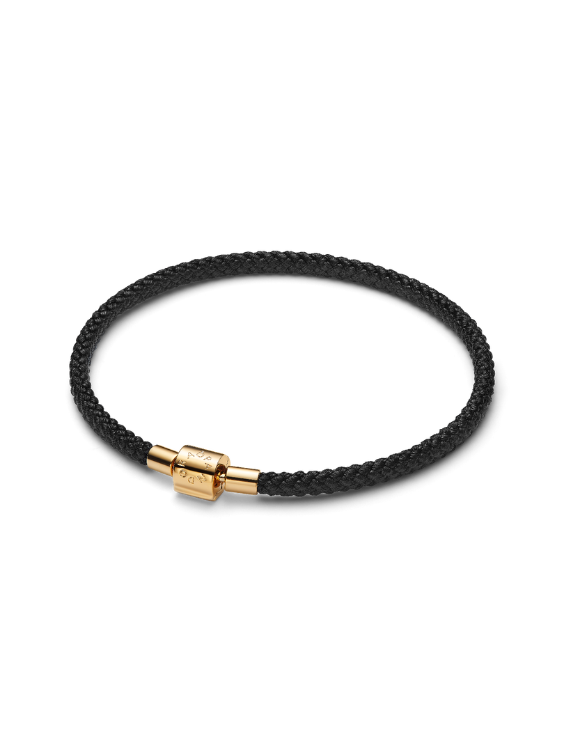 Shimmering Black Cord Bracelet