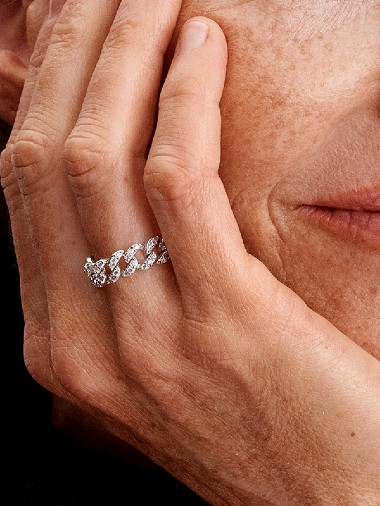Женское кольцо Pandora Pavé Cuban Chain, Sterling silver, цвет: Серебро — фото 3