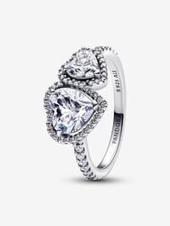Sparkling Halo Hearts Ring Sparkling Halo Hearts Ring