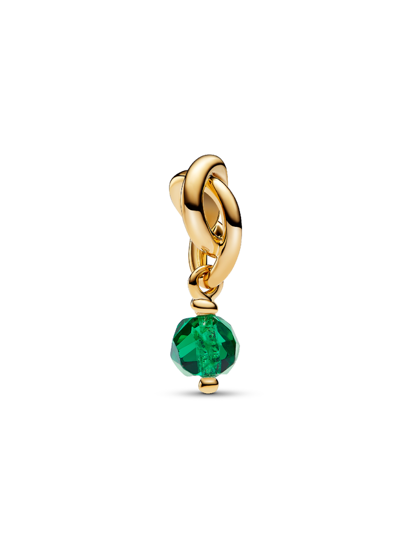 May Royal Green Eternity Circle Dangle Charm