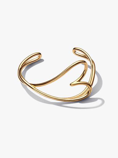 Organically Shaped Heart Bangle