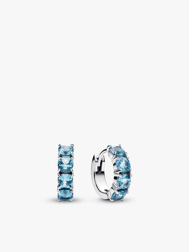 Sparkling Light Blue Tennis Jewelry Set