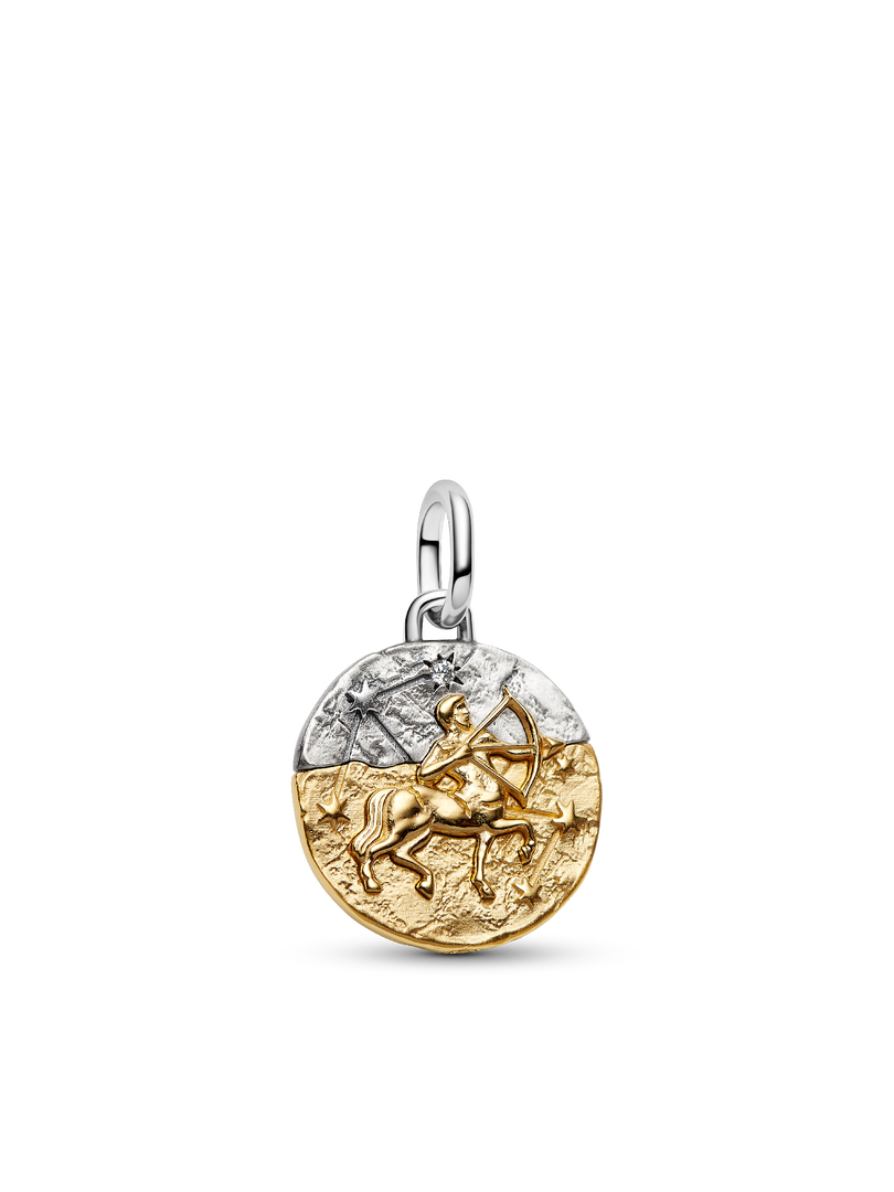 Sagittarius Medallion Charm Necklace Set