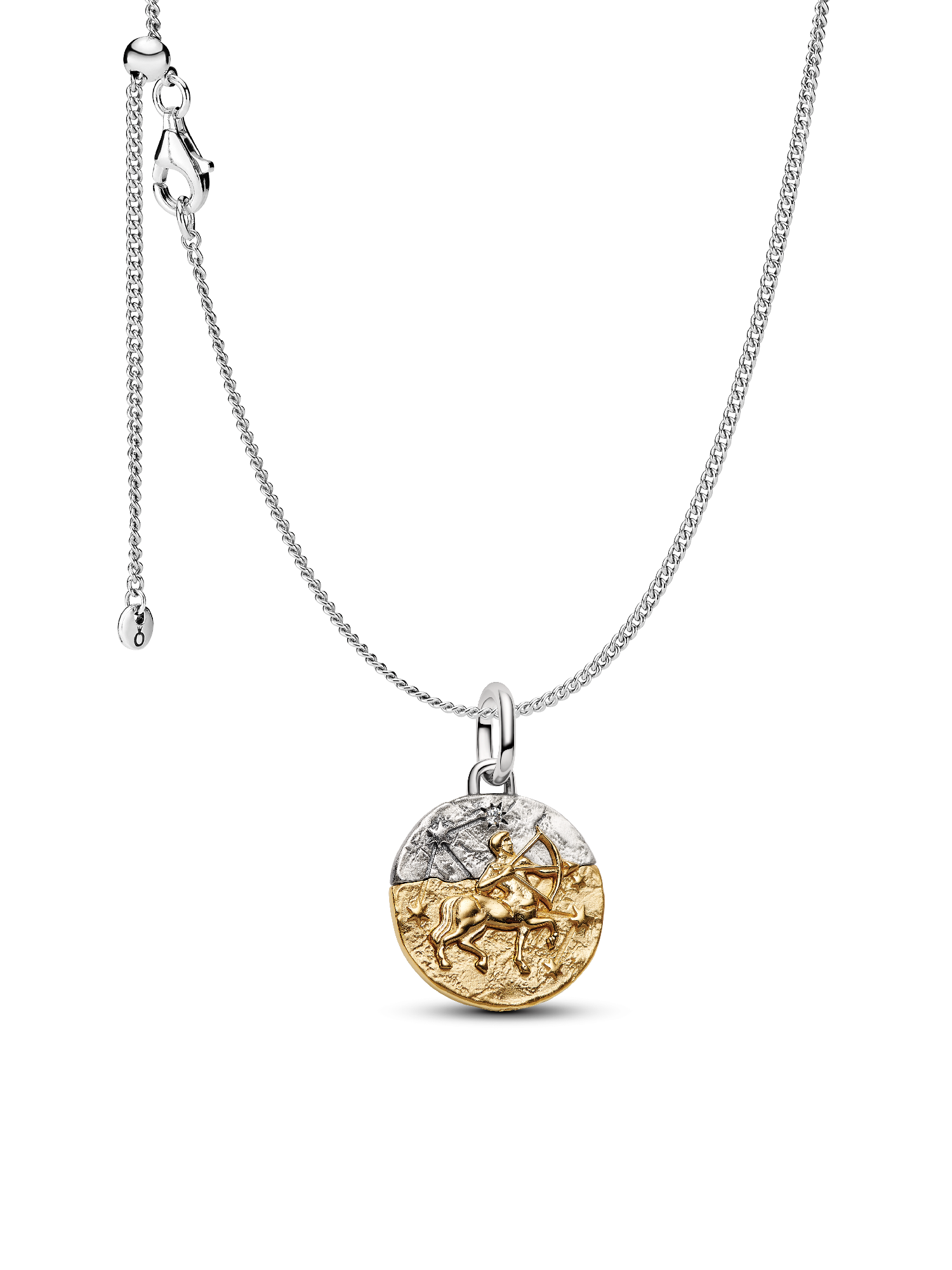 Sagittarius Medallion  Charm Necklace Set