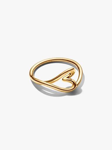 Organically Shaped Heart Small Ring