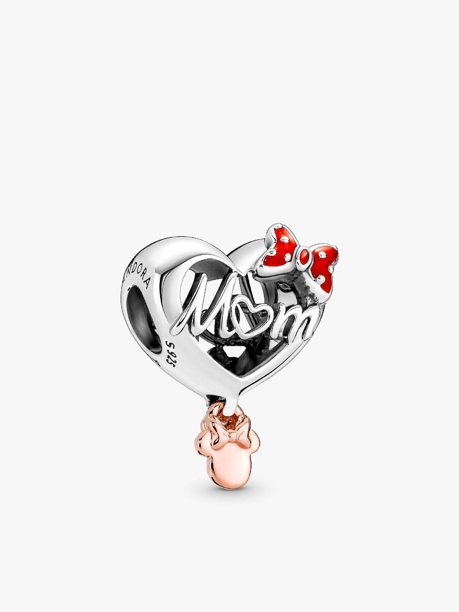Disney Minnie Mouse Mom Heart Charm