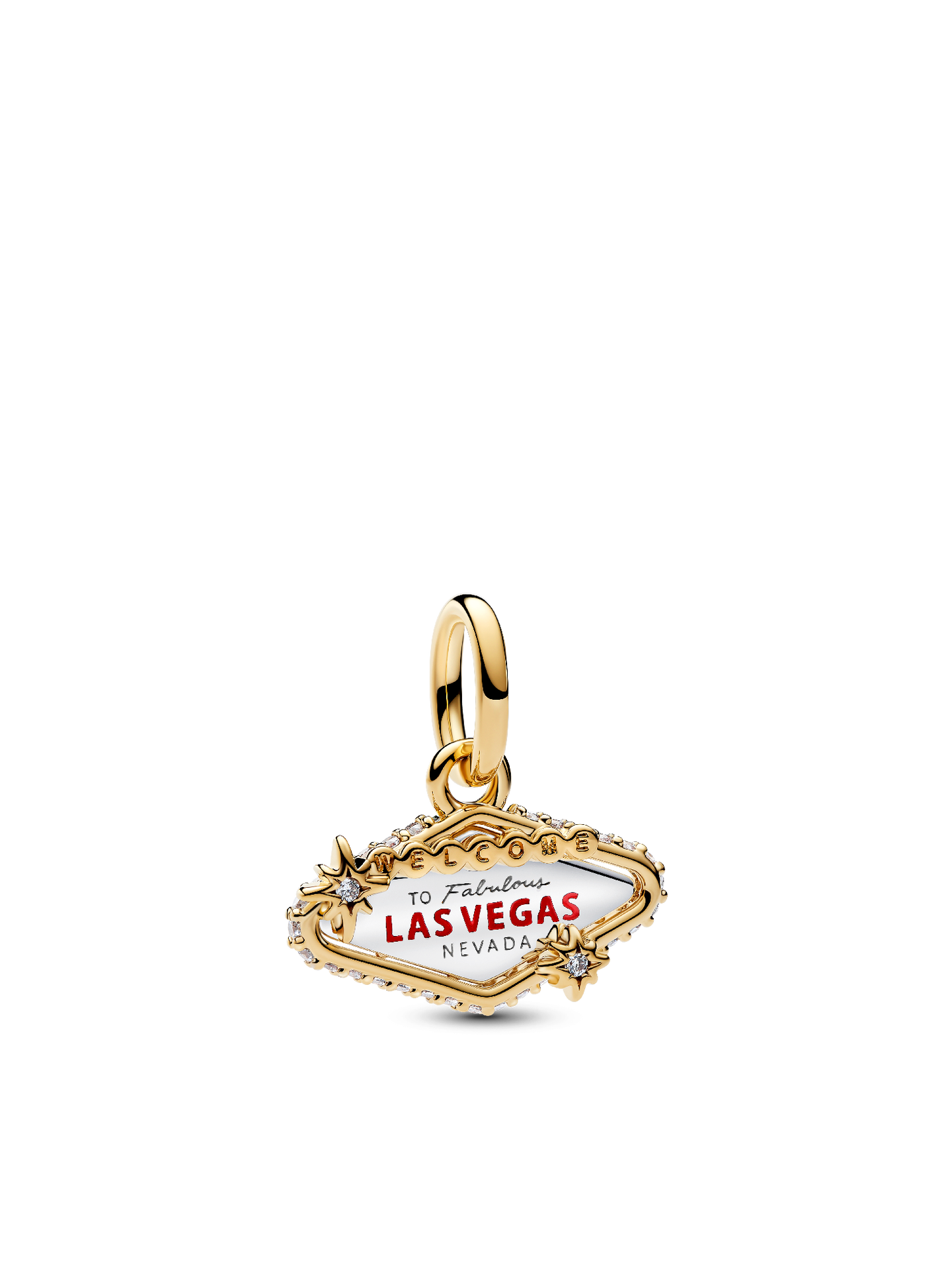 Женский шарм Pandora Las Vegas Sign Dangle Charm, цвет: Позолоченный — фото 1
