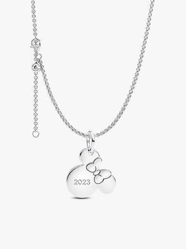 Engravable Minnie Mouse Necklace Set