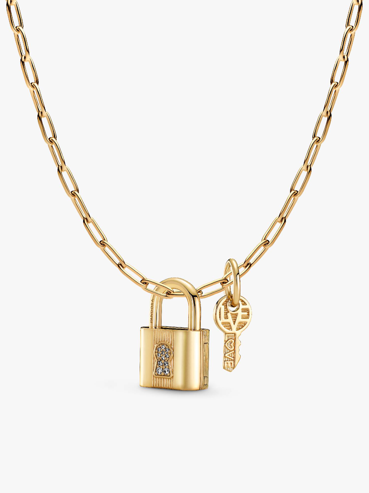 Lara’s Lock & Key Charm Necklace Set