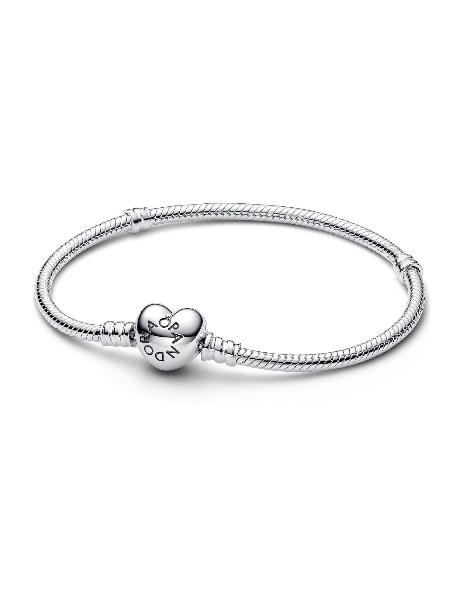 Moments Heart & Snake Chain Bracelet