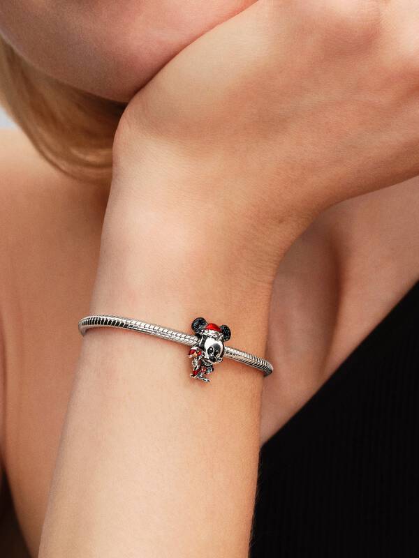 Disney Mickey Mouse Holiday Charm | Pendant | Sterling silver | Pandora US