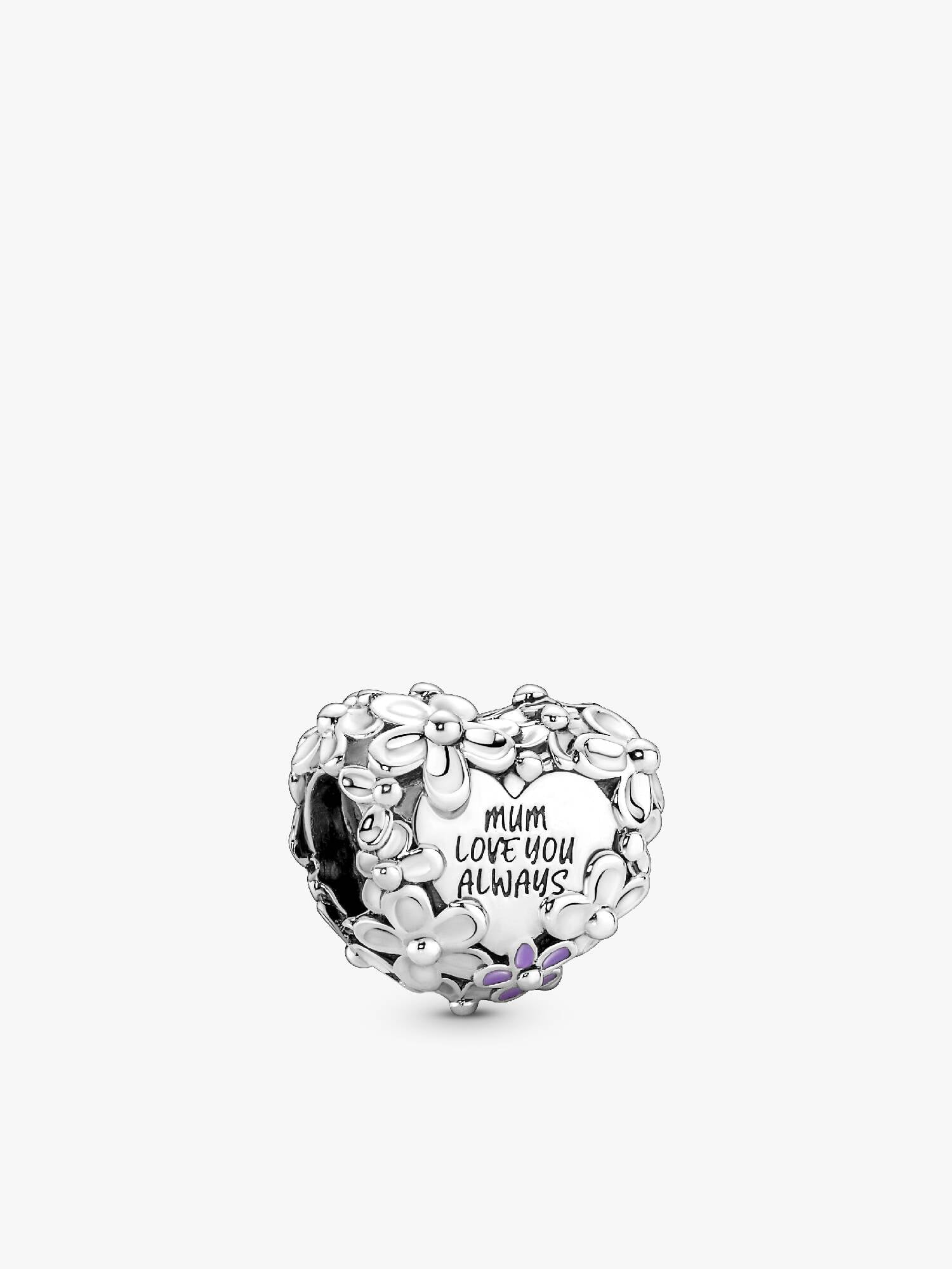 FINAL SALE - Mom Daisy Heart Charm