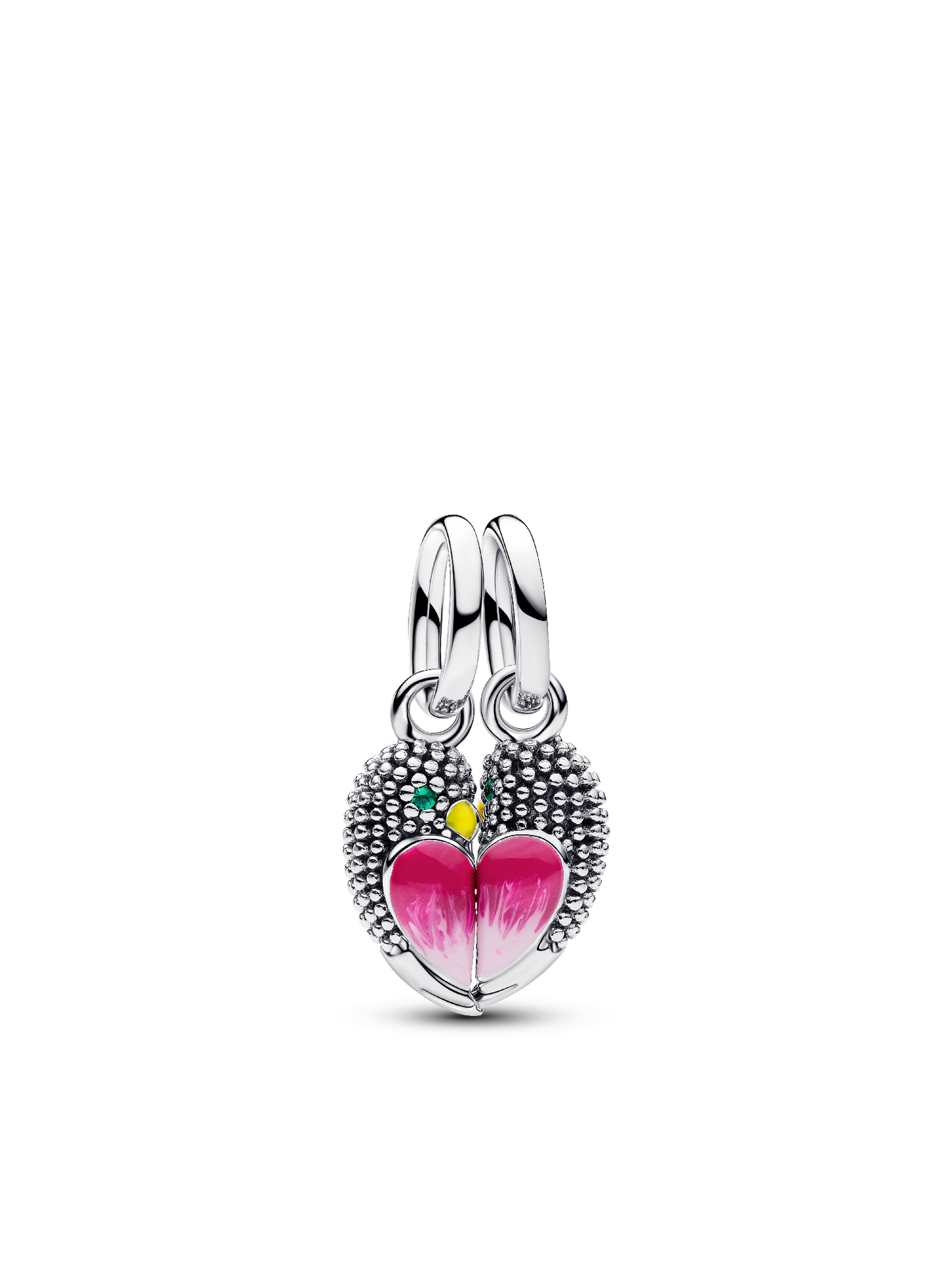 Женский шарм Pandora Love Birds Splittable Dangle Charm, цвет: Серебро — фото 1