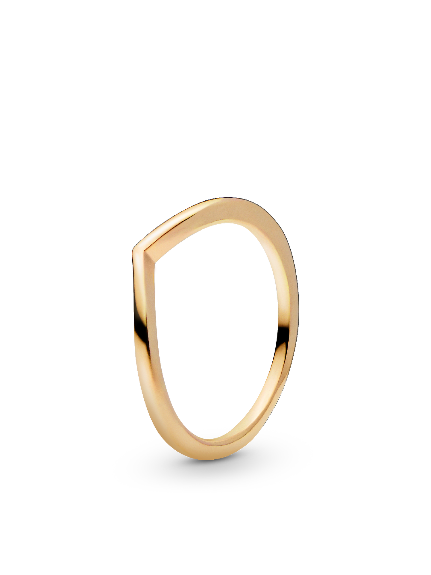 Женское кольцо Pandora Polished Wishbone, Gold plated, цвет: Позолоченный — фото 1