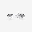 Pandora Talisman Lab-grown Diamond Heart Earrings 0.30 carat tw Sterling Silver