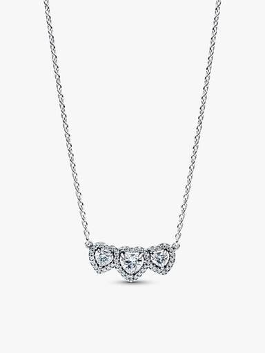 Halo Heart Trilogy Jewelry Set