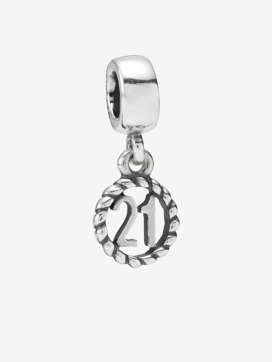 21st Birthday Dangle Charm