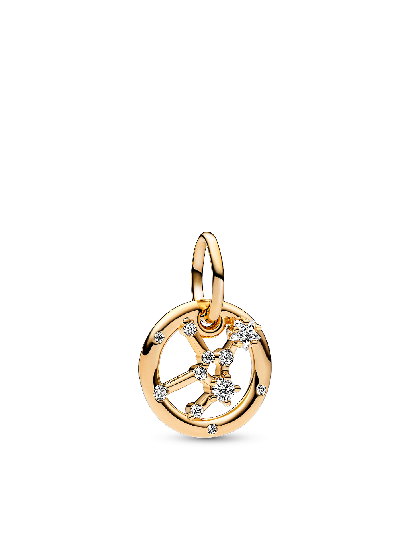 Женский шарм Pandora Virgo Zodiac Dangle Charm, цвет: Позолоченный — фото 1